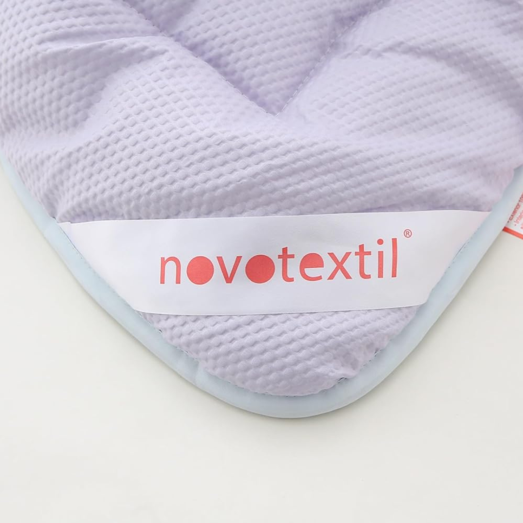 Novotextil- Couette bicolore.  microfibre. Densité 350gr/m2 Biege