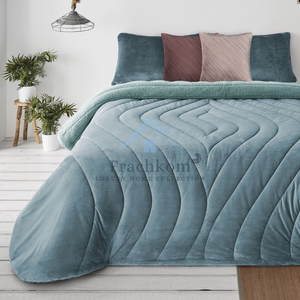 Couette Edredon Comforter Borreguito Turquoise